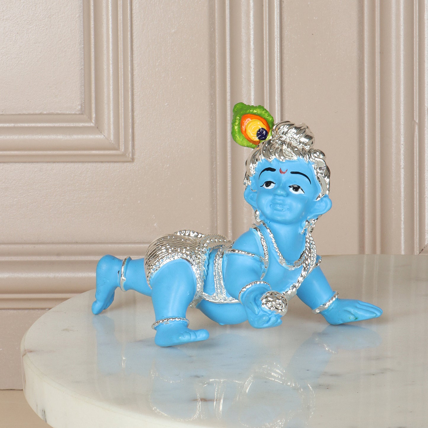 Ladoo Gopal Figurine in Blue