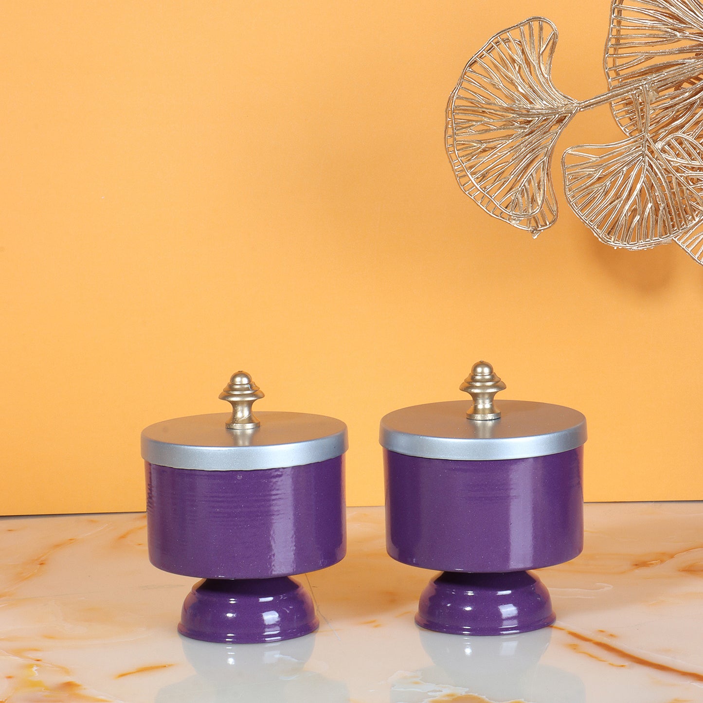 Purple Love Birds' jar