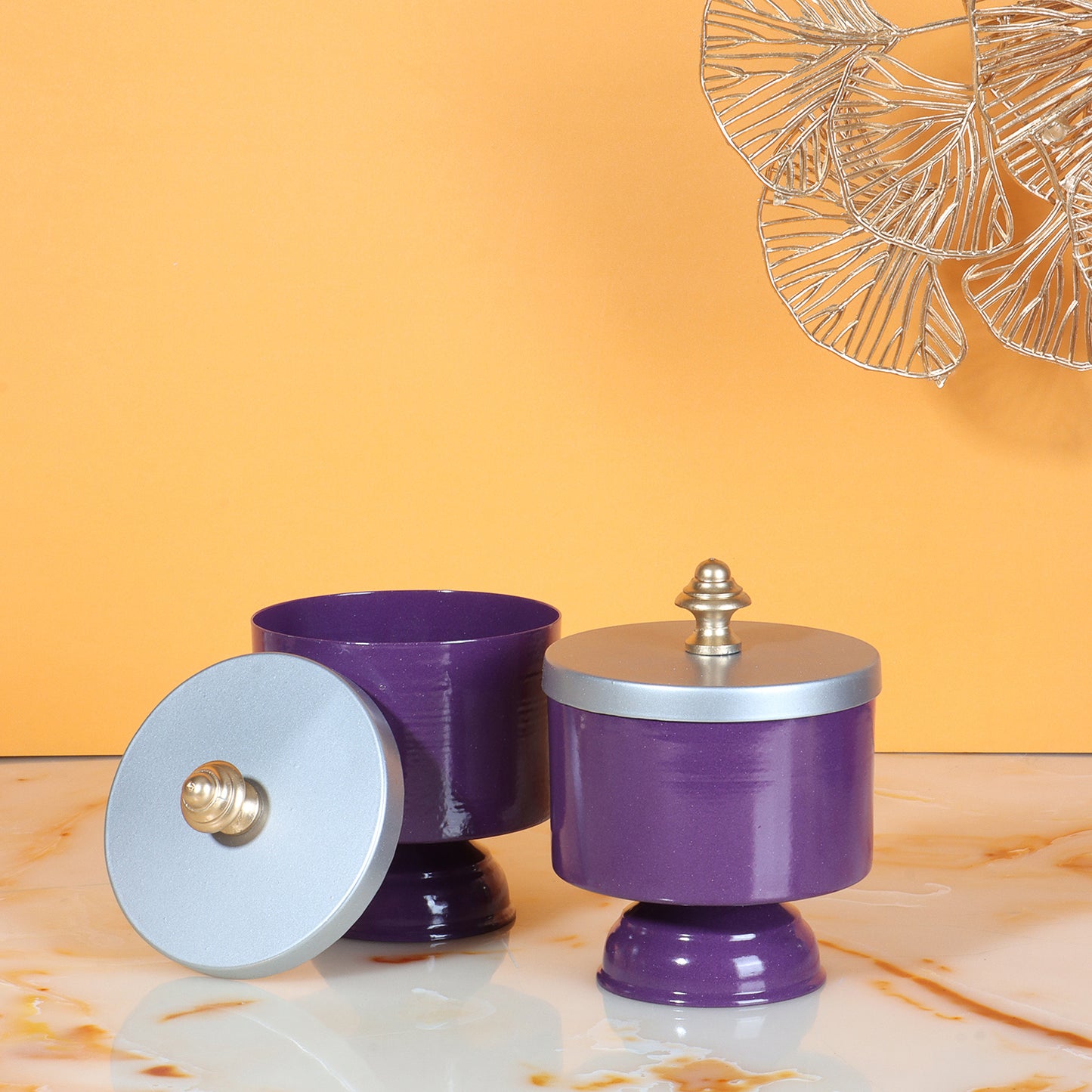 Purple Love Birds' jar