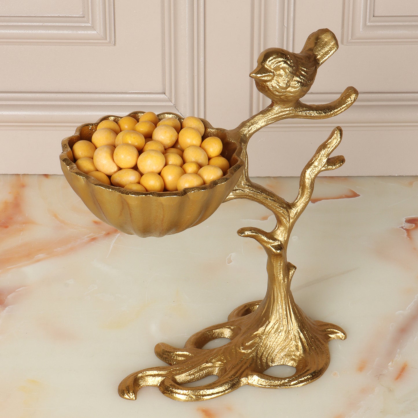 Gold Rush Metal Bowl Stand