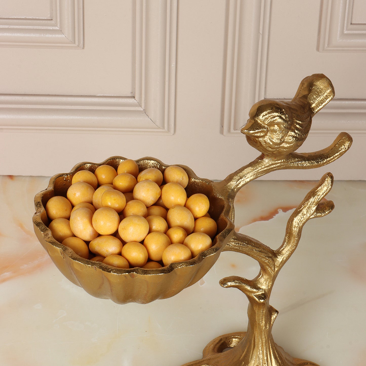Gold Rush Metal Bowl Stand