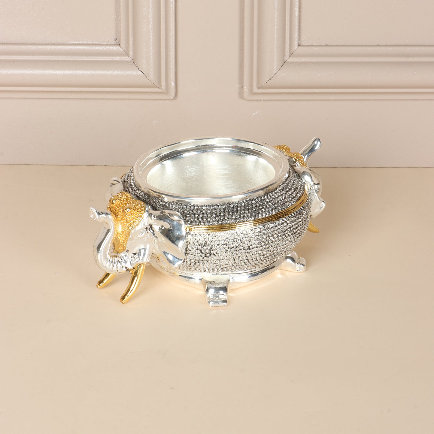 24k Gold and 999 Silver plated Decorative Jar