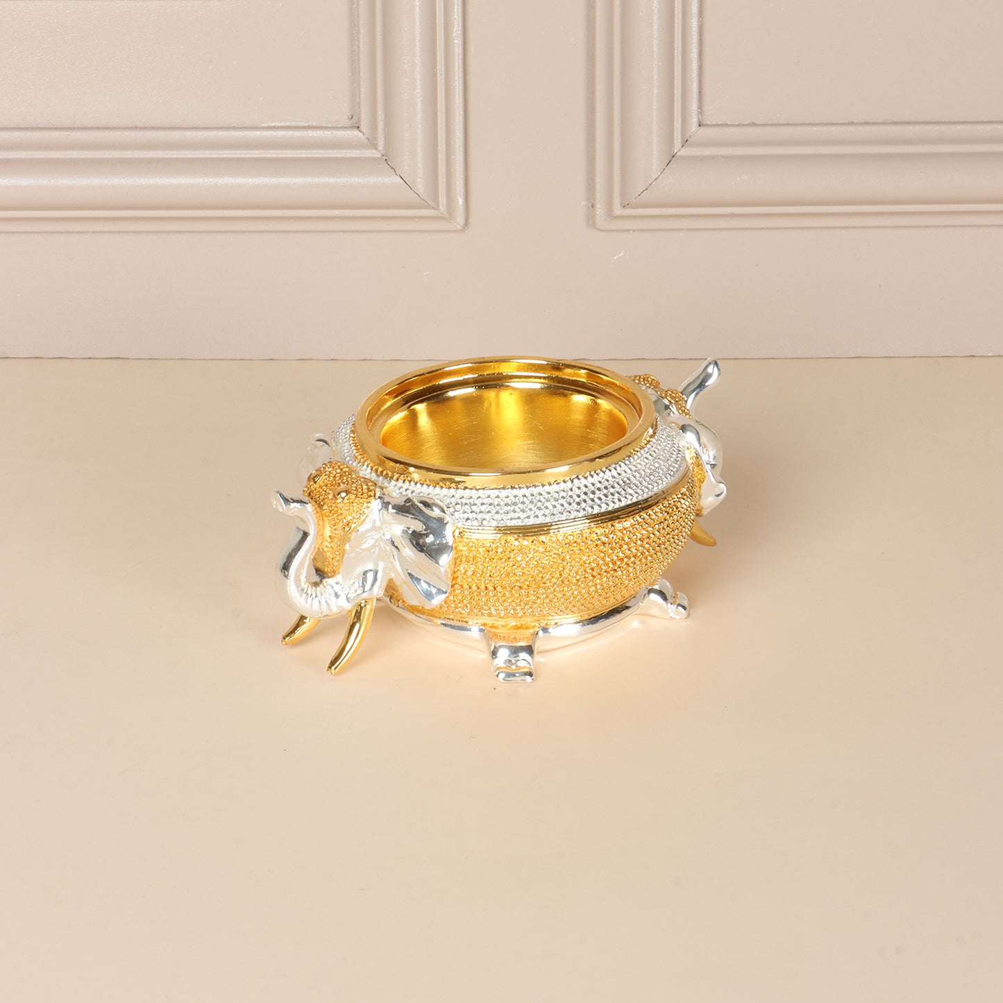 24k Gold and 999 Silver plated Decorative Jar
