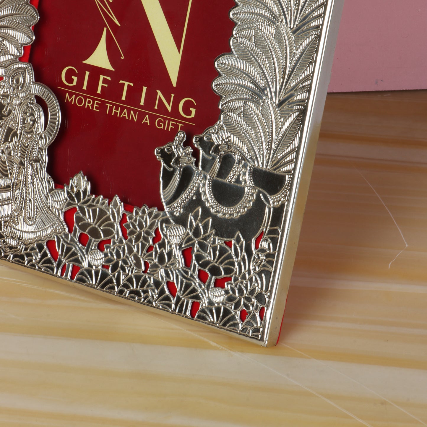 Radha Krishna German Silver Photo Frame